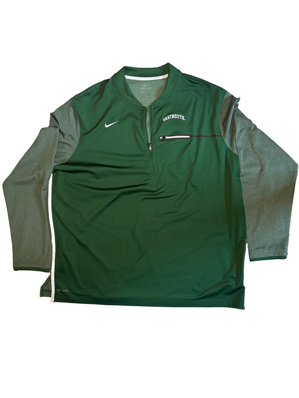 Dartmouth Nike Pullover Quarter-Zip Green 3XL College Football College Sports